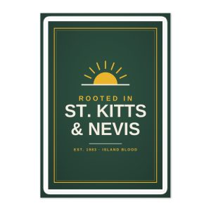 Rooted in St. Kitts and Nevis kiss-cut sticker sheet