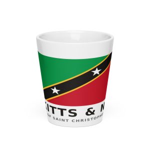 St. Kitts and Nevis classic flag latte mug