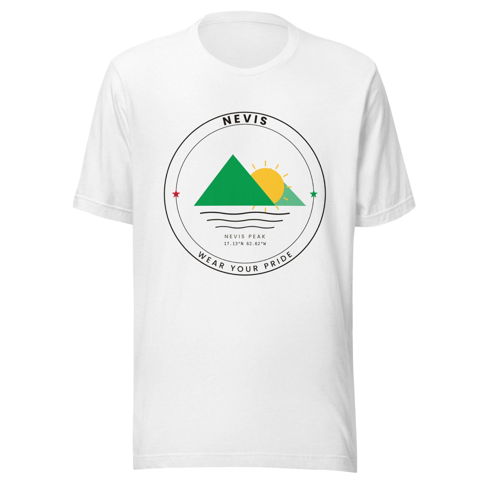 Nevis Wear Your Pride t-shirt in white